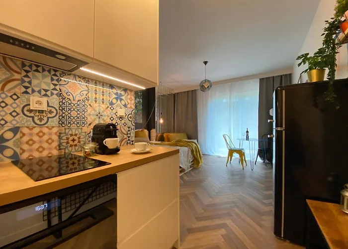 公寓 Uroczy Art Marina Z Widokiem Na Rzeke I Bezplatnym Parkingiem